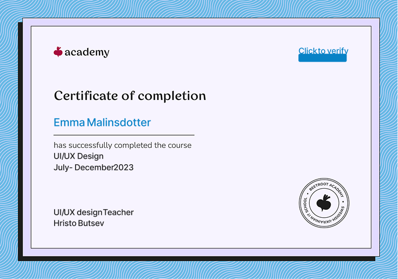 Beetroot Certificate thumbnail
